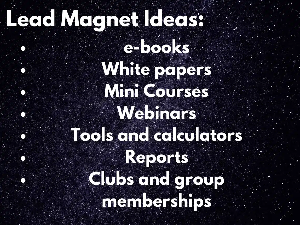 Lead Magnet Ideas