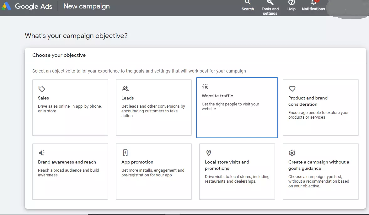 GoogleAd Campaign types